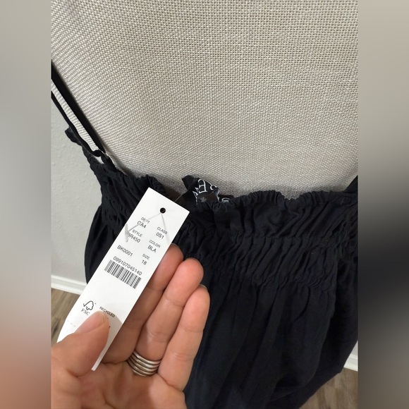 J.Crew V-neck smocked-waist dress in cotton poplin BR450 Size 18 NWT - Picture 8 of 10